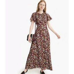 J Crew | Menagerie Flutter Sleeve Dress | Size 10